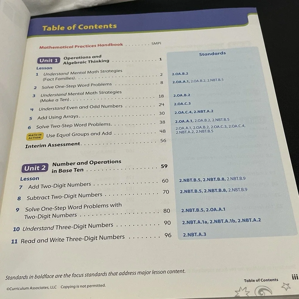 2nd Grade READY Common Core Math Instruction Workbook New Grade 2 Homeschool